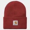 New Carhartt WIP Acrylic Watch Hat Scarlet