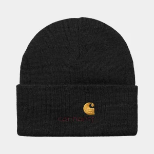 Sale Carhartt WIP American Script Beanie Black