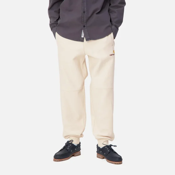 Best Sale Carhartt WIP American Script Jogging Pant Moonbeam