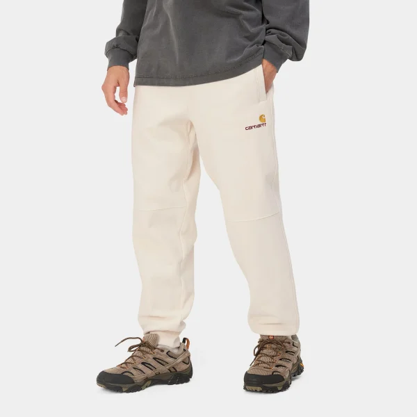 New Carhartt WIP American Script Jogging Pant Natural