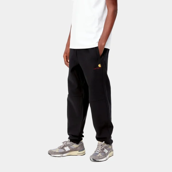 Clearance Carhartt WIP American Script Jogging Pant Black