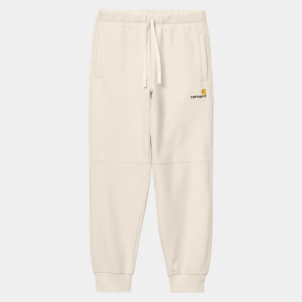 New Carhartt WIP American Script Jogging Pant Natural