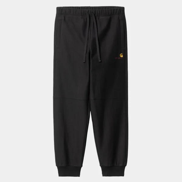 Clearance Carhartt WIP American Script Jogging Pant Black