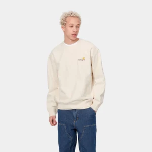 Cheap Carhartt WIP American Script Sweatshirt Natural