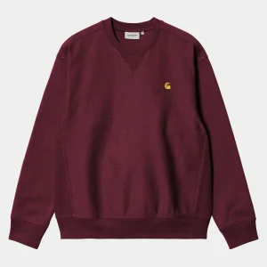 Store Carhartt WIP American Script Sweatshirt Malbec