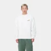 New Carhartt WIP American Script Sweatshirt White