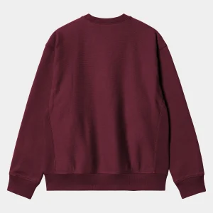 Store Carhartt WIP American Script Sweatshirt Malbec