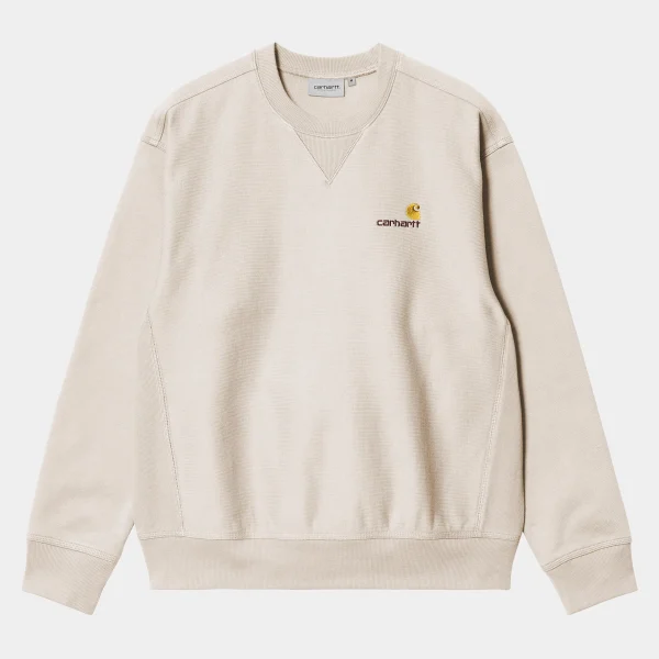 Store Carhartt WIP American Script Sweatshirt Moonbeam