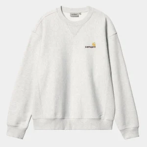 Online Carhartt WIP American Script Sweatshirt Ash Heather