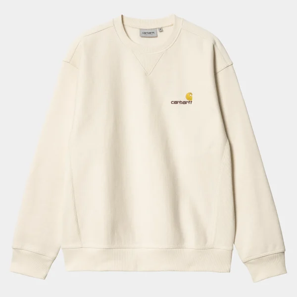 Cheap Carhartt WIP American Script Sweatshirt Natural