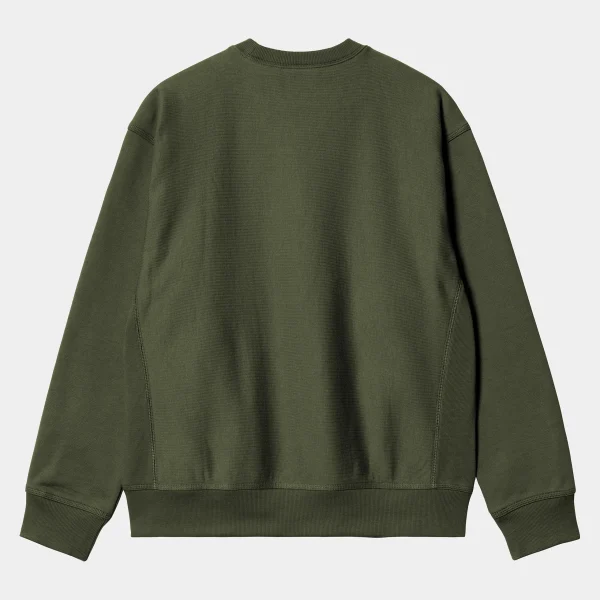 Shop Carhartt WIP American Script Sweatshirt Tarragon