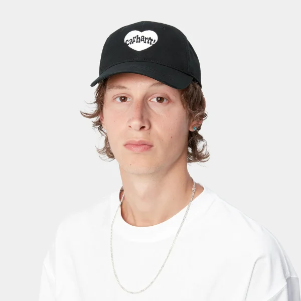 Fashion Carhartt WIP Amour Cap Black / White