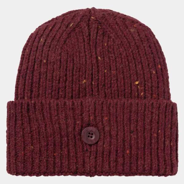 Cheap Carhartt WIP Anglistic Beanie Speckled Malbec