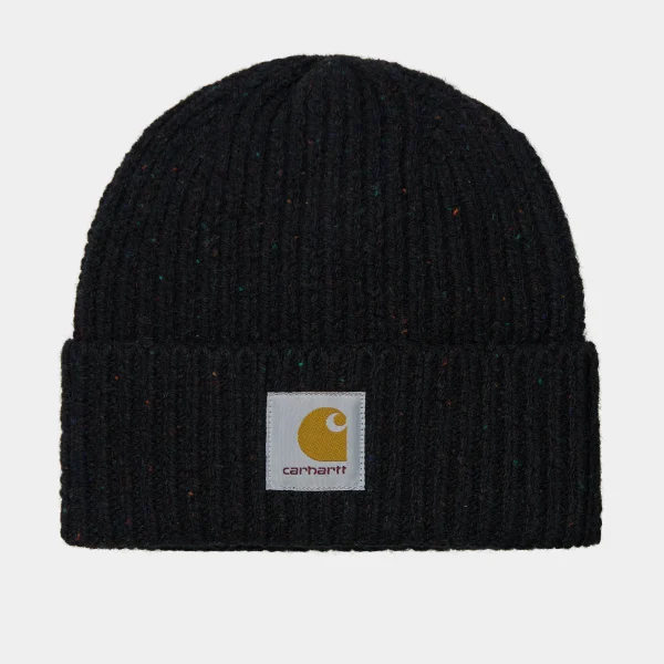 Cheap Carhartt WIP Anglistic Beanie Speckled Black