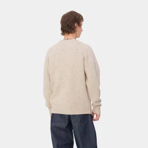 Fashion Carhartt WIP Anglistic Sweater Speckled Moonbeam