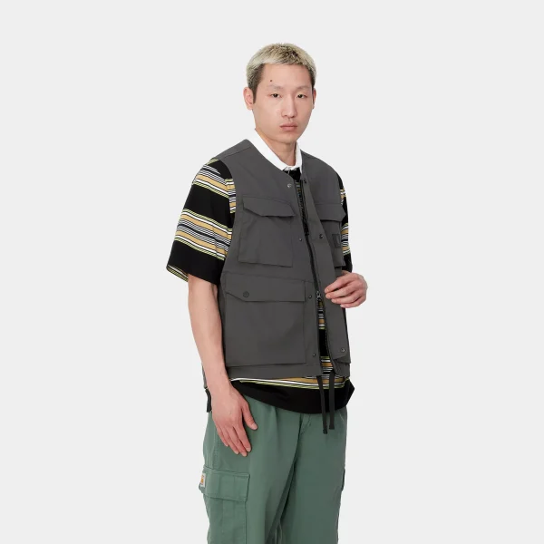 Shop Carhartt WIP Balto Vest Graphite