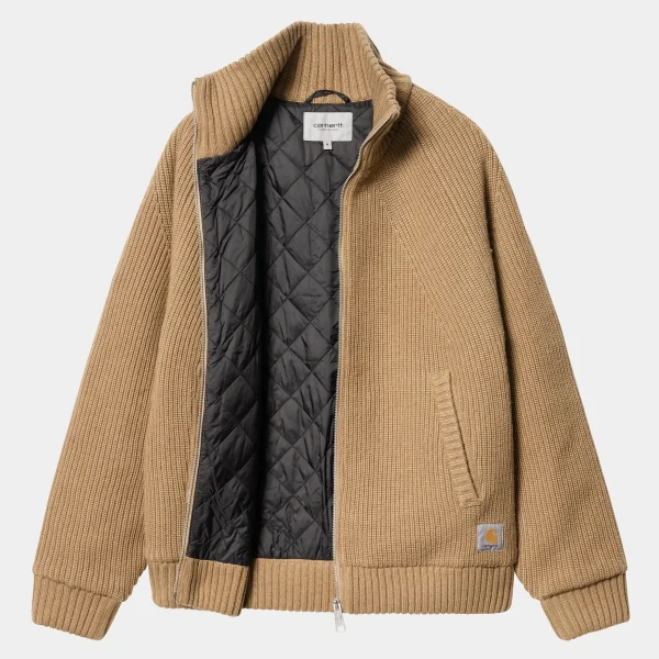 Best Carhartt WIP Banley Sweater Jacket Peanut