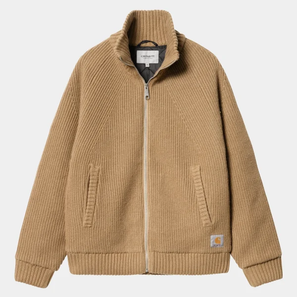 Best Carhartt WIP Banley Sweater Jacket Peanut