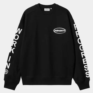 New Carhartt WIP Body Of Work Sweat Black / White