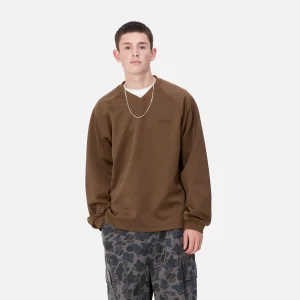 Cheap Carhartt WIP Bolan V-Neck Sweat Chocolate / Tobacco