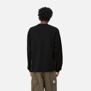 Online Carhartt WIP Bolan V-Neck Sweat Black / Graphite