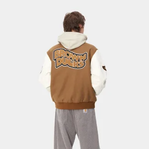 Cheap Carhartt WIP Brown Ducks Bomber Hamilton Brown / Wax