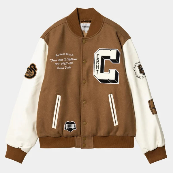 Cheap Carhartt WIP Brown Ducks Bomber Hamilton Brown / Wax