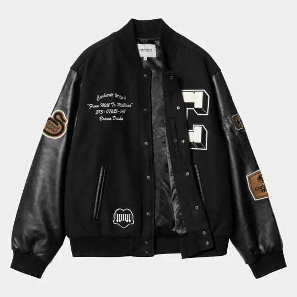 Store Carhartt WIP Brown Ducks Bomber Black / Black