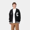 Fashion Carhartt WIP Brown Ducks Cardigan Black / Wax