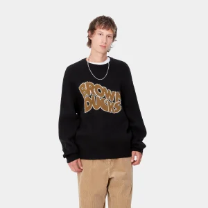 Sale Carhartt WIP Brown Ducks Sweater Black