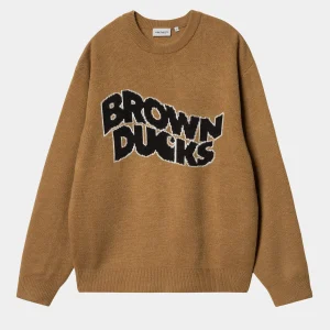 Sale Carhartt WIP Brown Ducks Sweater Hamilton Brown