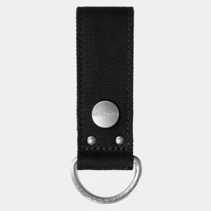 New Carhartt WIP Canvas Keyholder Black