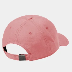 Discount Carhartt WIP Canvas Script Cap Dusty Rose / Sycamore Tree