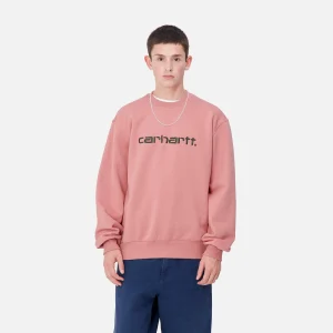 Cheap Carhartt WIP Carhartt Sweatshirt Dusty Rose / Sycamore Tree