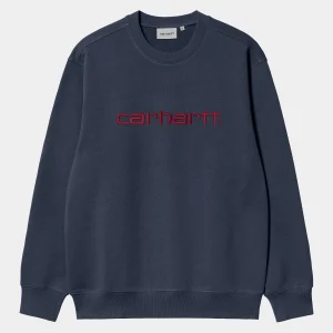 Cheap Carhartt WIP Carhartt Sweatshirt Air Force Blue / Malbec