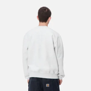 Best Sale Carhartt WIP Carhartt Sweatshirt Ash Heather / Duck Blue