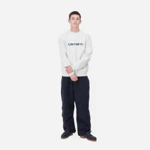 Best Sale Carhartt WIP Carhartt Sweatshirt Ash Heather / Duck Blue