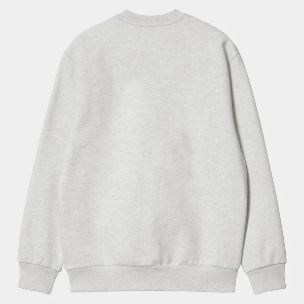 Best Sale Carhartt WIP Carhartt Sweatshirt Ash Heather / Duck Blue