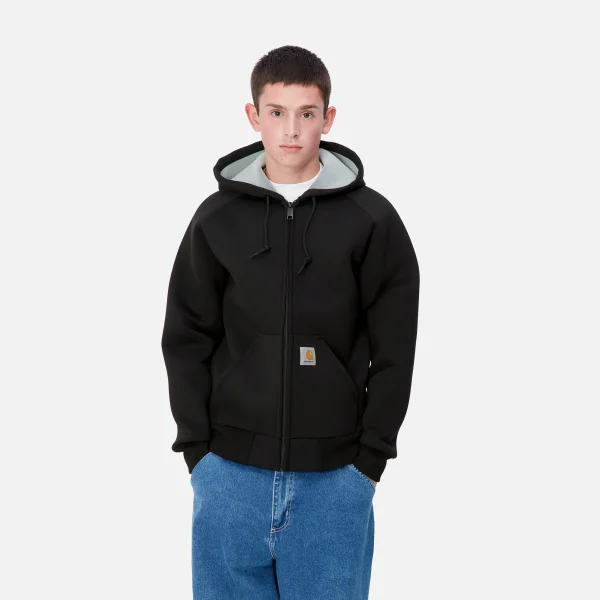 Outlet Carhartt WIP Car-Lux Hooded Jacket Black / Grey