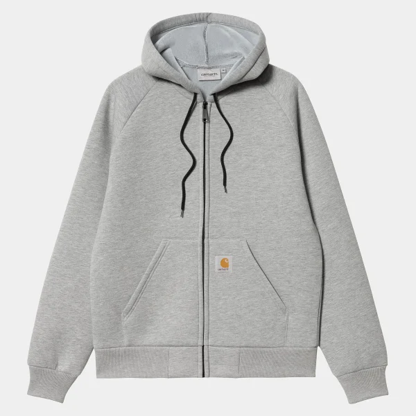 Discount Carhartt WIP Car-Lux Hooded Jacket Grey Heather / Grey