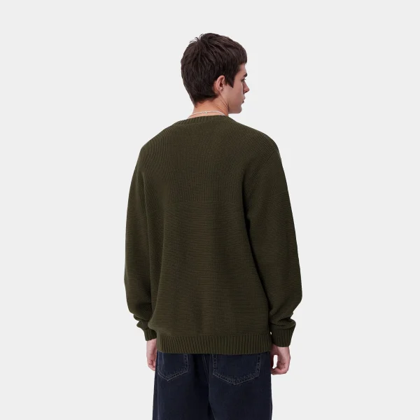 Sale Carhartt WIP Chane Sweater Cypress / Gold