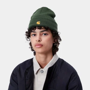 Online Carhartt WIP Chase Beanie Sycamore Tree / Gold