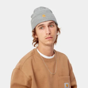 Flash Sale Carhartt WIP Chase Beanie Grey Heather / Gold