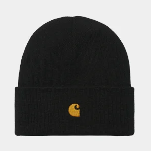 Best Carhartt WIP Chase Beanie Black / Gold