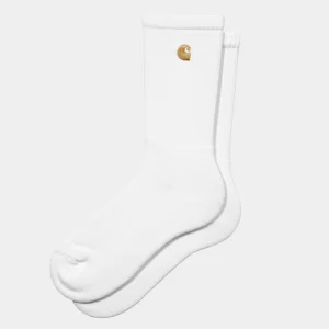 Best Sale Carhartt WIP Chase Socks White / Gold