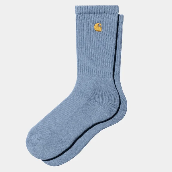 Hot Carhartt WIP Chase Socks Charm Blue / Gold