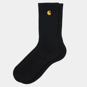 Cheap Carhartt WIP Chase Socks Black / Gold