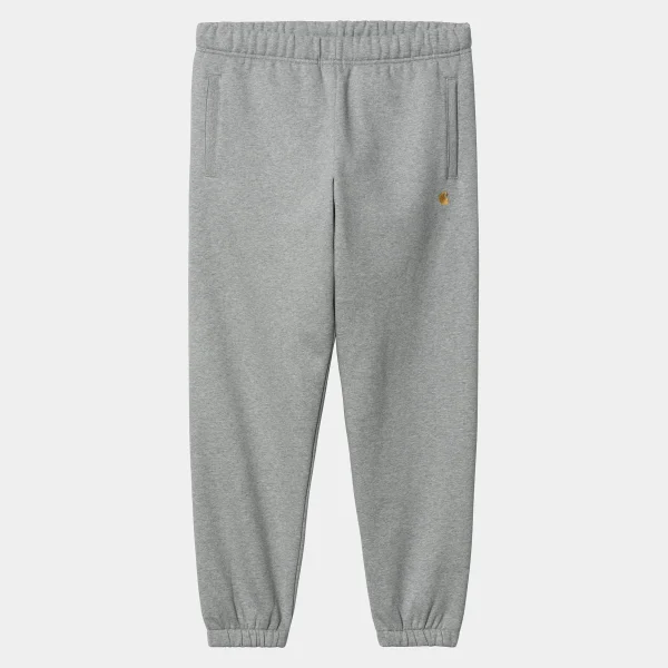 Store Carhartt WIP Chase Sweat Pant Grey Heather / Gold