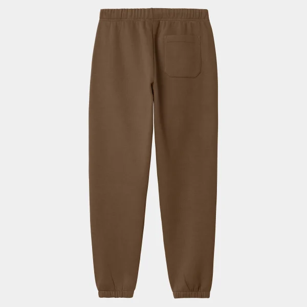 Clearance Carhartt WIP Chase Sweat Pant Chocolate / Gold