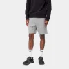 Fashion Carhartt WIP Chase Sweat Short Grey Heather / Gold